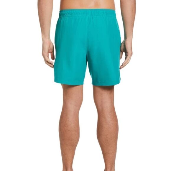 Perry Ellis Printed Swim Shorts abstract blue on white stripe - Picture 4 of 15